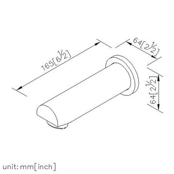Symmetria Series - Tub Spout by JUSTIME - view 5