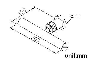 Symmetria Series - Horizontal Showerhead by JUSTIME - view 5
