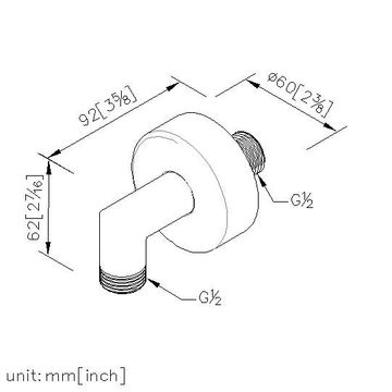 Symmetria Series - Wall Supply Elbow by JUSTIME - view 5
