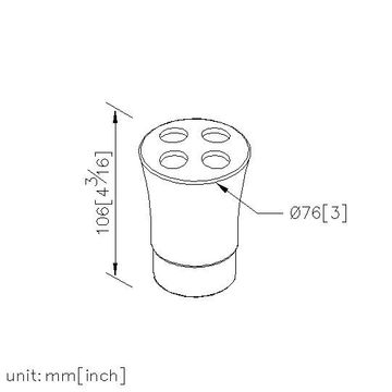 High-Quality Toothbrush Holders Recommended - Freestanding Tooth Brush Holder by JUSTIME - view 5