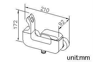 Dragon Series - Shower Mixer Body W/Bracket by JUSTIME - view 5