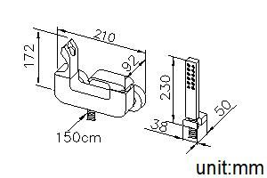 Dragon Series - Shower Mixer W/Bracket & Hand Shower & Hose by JUSTIME - view 7