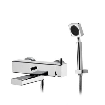 Mark I Series - Bath/Shower Mixer W/Hand Shower & Hose & Wall Bracket by JUSTIME - view 3