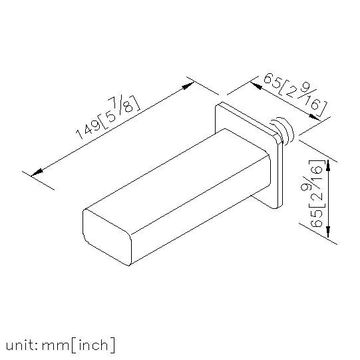 Mark 2 Series - Bath Spout (150mm) by JUSTIME - view 7