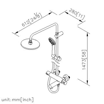 Chapter Series - Thermostatic Rainshower System by JUSTIME - view 5