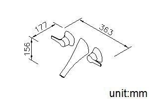 Nature Series - Two-Handle Wall-Mounted Basin Faucet by JUSTIME - view 8