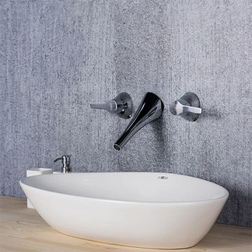Nature Series - Two-Handle Wall-Mounted Basin Faucet by JUSTIME - view 4