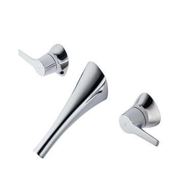 Nature Series - Two-Handle Wall-Mounted Basin Faucet by JUSTIME - view 2