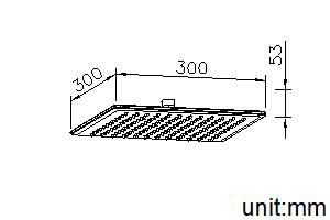 Series - Showerhead 300*300mm by JUSTIME - view 5