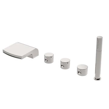 Series - Two-Handle Bathtub Faucet W/Diverter & Hand Shower by JUSTIME - view 2