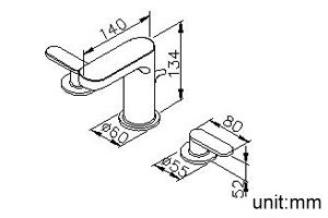 Charming Series - Two-Handle Basin Faucet W/ Lift Rod by JUSTIME - view 5