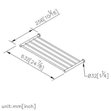 Still One Bathroom Accessories - Bath Towel Rack (60cm) by JUSTIME - view 5