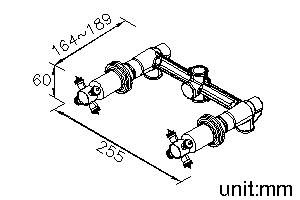 Victoria Series - Two-Handle Valve (Upward Outlet) by JUSTIME - view 5