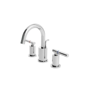 Symmetria Series - Two-Handle Basin Faucet W/Lift Rod by JUSTIME - view 3