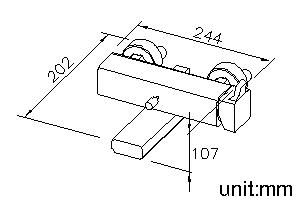 Mark 2 Series - Bath/Shower Mixer Body by JUSTIME - view 7