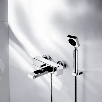 Mark 2 Series - Bath/Shower Mixer W/Hand Shower & Hose & Wall Bracket by JUSTIME - view 3