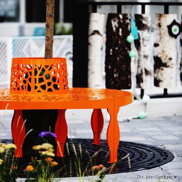 Coral Round Bench by LAB23 - view 2