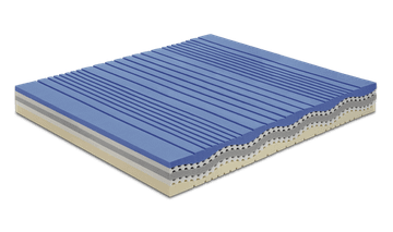 Imperial Fresh Blue Mattress by Manifattura Falomo - view 2
