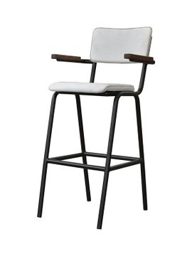 Schoolchair Barstool With Arms by Pure Home Collections - view 2