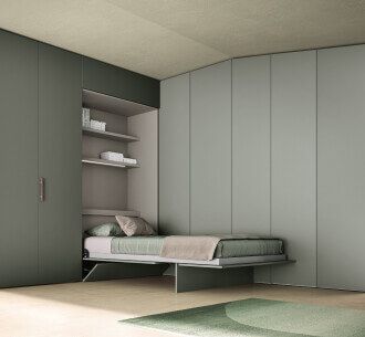 Alterna Wardrobe With Desk Module by Zalf - view 2