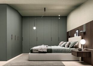 Alterna Wardrobe With Desk Module by Zalf - view 4