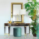 Ebony dressing with ziricote, brass and marble inserts by Zanaboni - view 4
