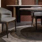 Upholstered ash wood design chair by Zanaboni - view 5