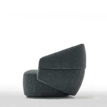 modern sofa with grey stained ash base by Zanaboni - view 3