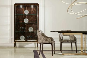 B/5375 display cabinet in palm wood by Zanaboni - view 4