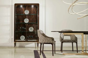 B/5375 display cabinet in palm wood by Zanaboni - view 6