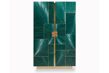 B/5380 cabinet in petrol straw by Zanaboni - view 2