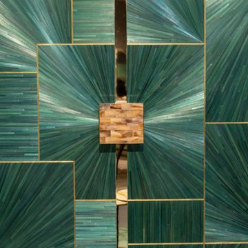 B/5380 cabinet in petrol straw by Zanaboni - view 3