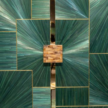 B/5380 cabinet in petrol straw by Zanaboni - view 5