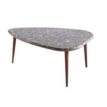 BAR-CODE, modern coffee tables with ash base and marble top by Zanaboni - view 6