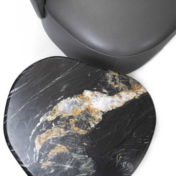 Marble top coffee table set by Zanaboni - view 6