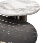 Marble top coffee table set by Zanaboni - view 4