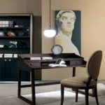 Elegant bookcase with large shelves and closed doors by Zanaboni - view 4