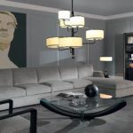 Modern coffee table with glass top by Zanaboni - view 5