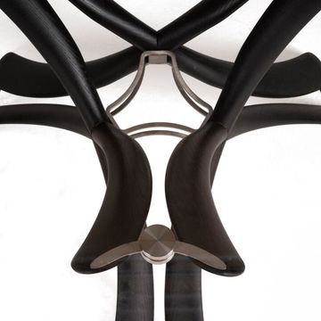 Modern dining table with glass top by Zanaboni - view 6
