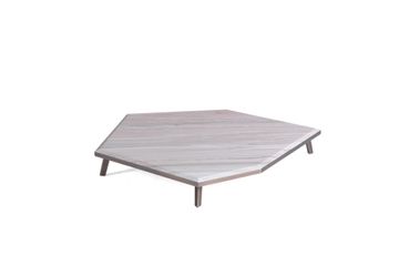 EXPANDING set of marble coffee tables for modern style living rooms by Zanaboni - view 5
