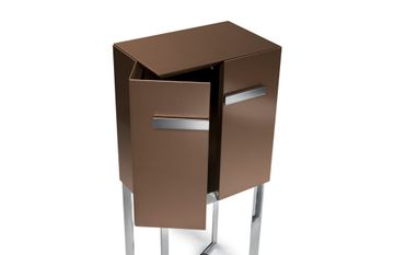 Modern style lacquered bar cabinet, light, functional by Zanaboni - view 3