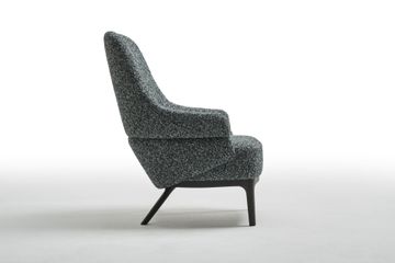 Modern bergère armchair by Zanaboni - view 2