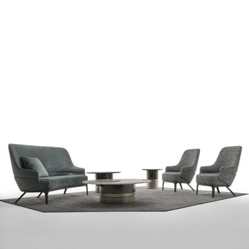 Modern bergère armchair by Zanaboni - view 6