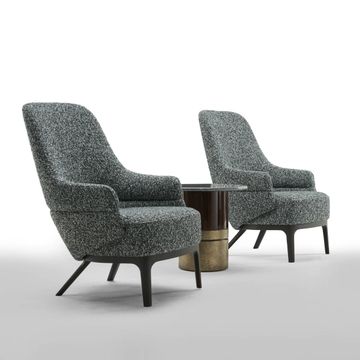 Modern bergère armchair by Zanaboni - view 5