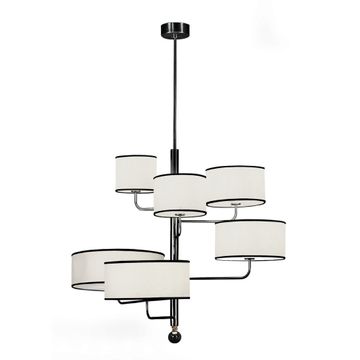 Lamp set consisting of table lamp and chandelier by Zanaboni - view 6