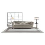 Lamp set consisting of table lamp and chandelier by Zanaboni - view 4