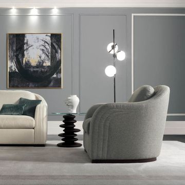 Design coffee tables with wooden foot, glass top by Zanaboni - view 6