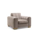 Seating set composed of armchair, sofa and pouf by Zanaboni - view 4