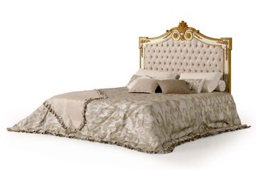 Classic bed with capitonné headboard with a timeless style by Zanaboni - view 2