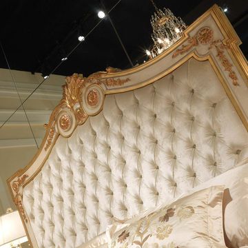 Classic bed with capitonné headboard with a timeless style by Zanaboni - view 5